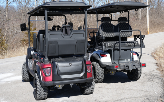 Cart with Street Tires and Cart with Offroad Tires