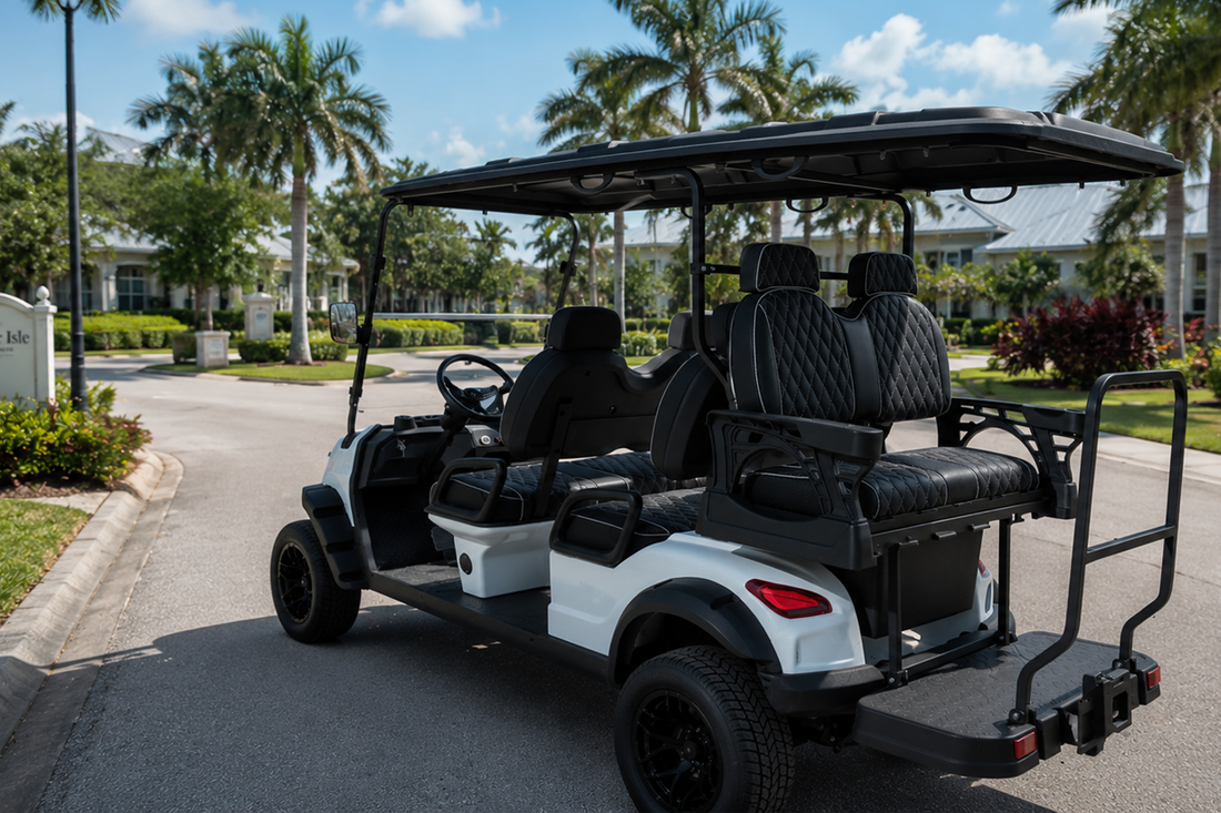 Inside the ARCH EV A6: The Ultimate 6-Passenger Shuttle Cart for Resorts and Communities