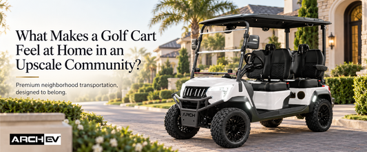 How Can a Golf Cart Feel at Home in an Upscale Community?