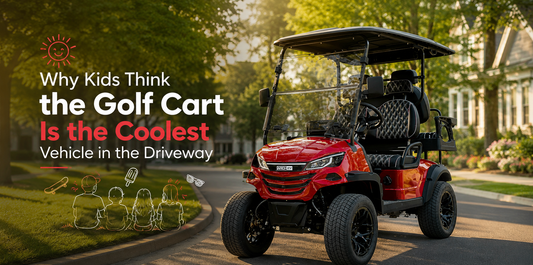 Why Kids Think the Golf Cart Is the Coolest Vehicle in the Driveway