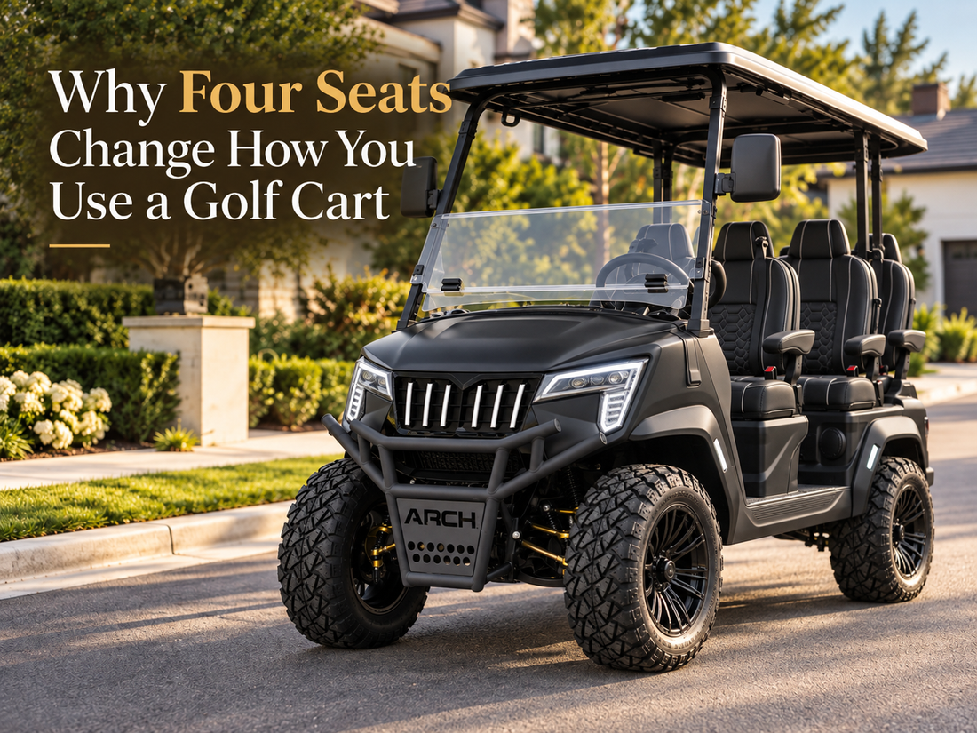 Why Four Seats Change How You Use a Golf Cart