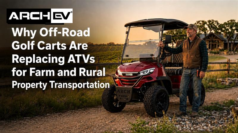 Why Off-Road Golf Carts Are Replacing ATVs for Farm and Rural Property Transportation