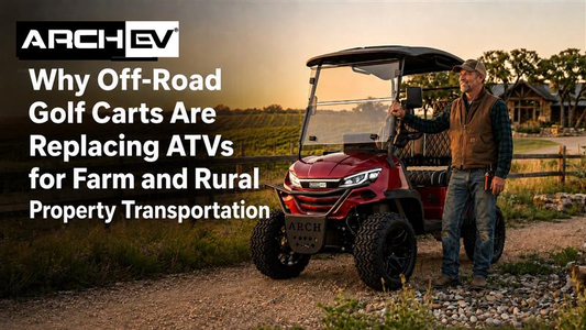Why Off-Road Golf Carts Are Replacing ATVs for Farm and Rural Property Transportation